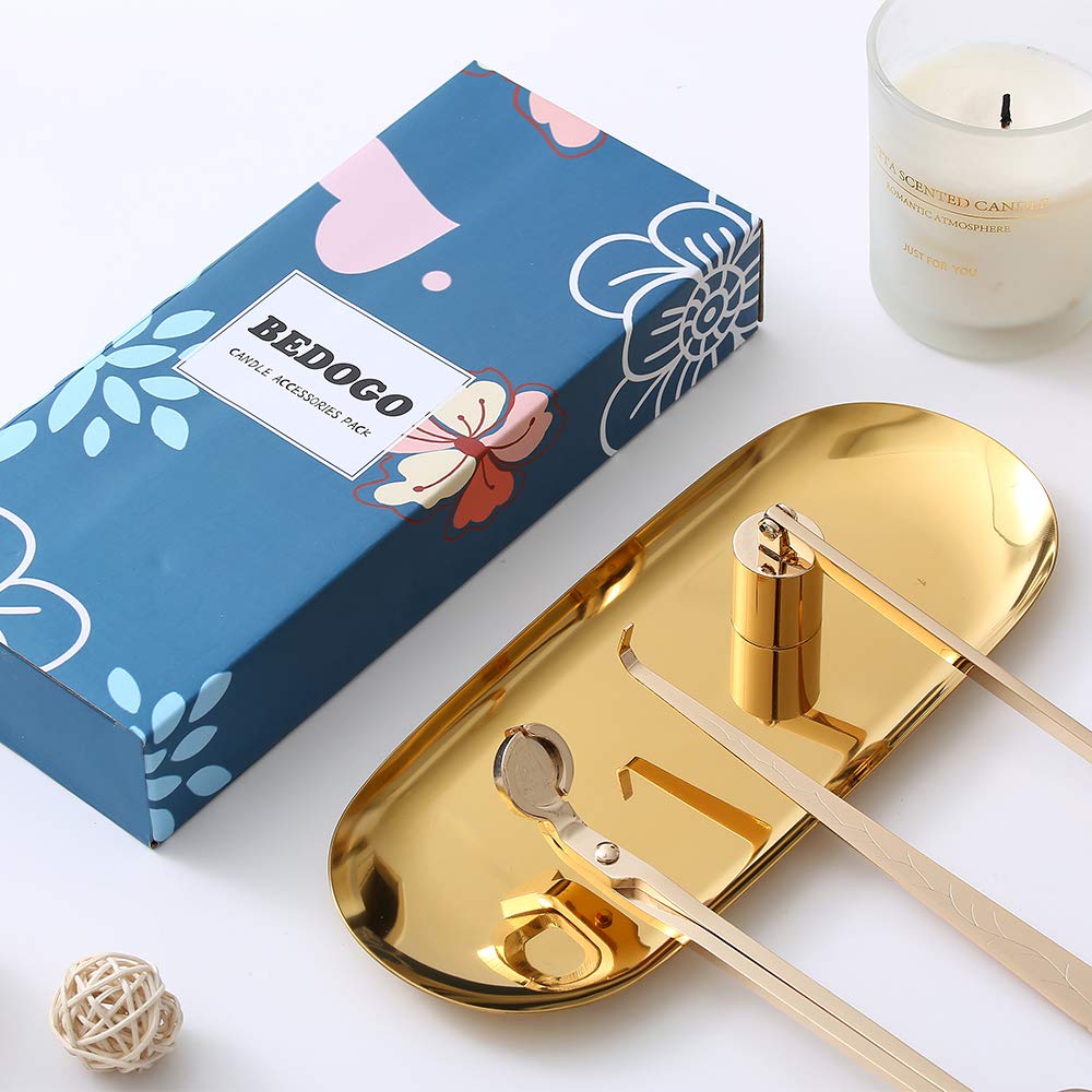 BEDOGO Candle Care Tools: elegant gift for candle lover!