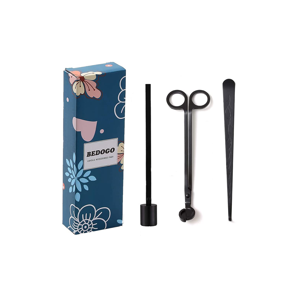 BEDOGO flower theme 3 in 1 Candle Tools - Wick Trimmer - Wick Dipper - Candle Snuffer Candle Snuffer-Gift for Candle Lovers